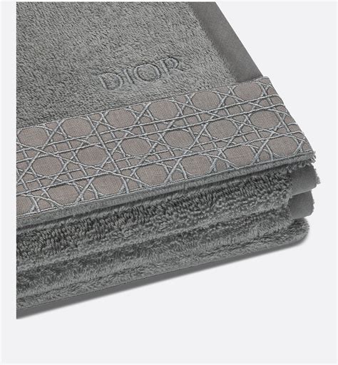 dior face towel|Hand Towel Anthracite Woven Cannage Band .